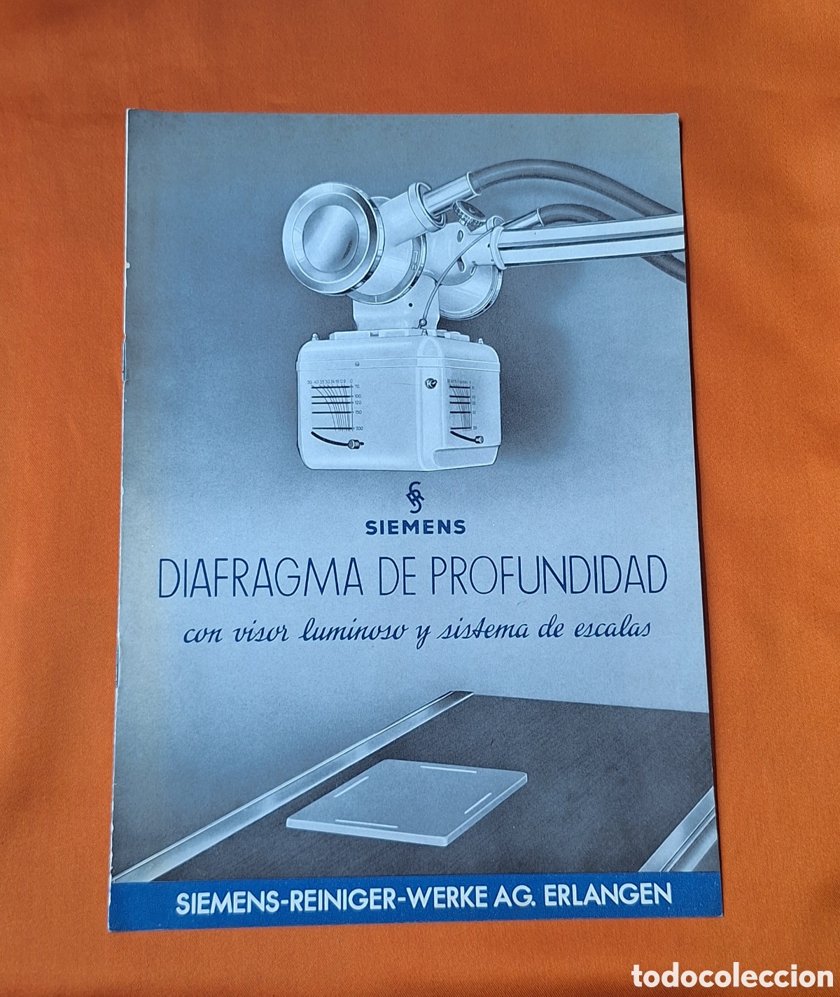 Libros antiguos: Antiguo Cat&aacute;logo Diafragma de Profundidad Siemens