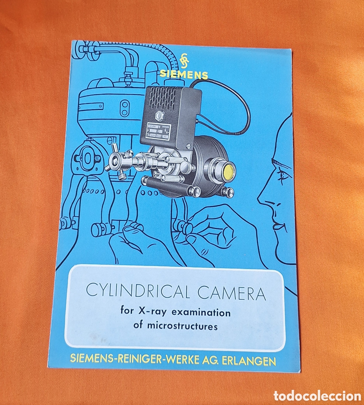Libros antiguos: Antiguo Cat&aacute;logo Publicidad Cylindrical Camera - C&aacute;mara Cil&iacute;ndrica Rayos X Siemens
