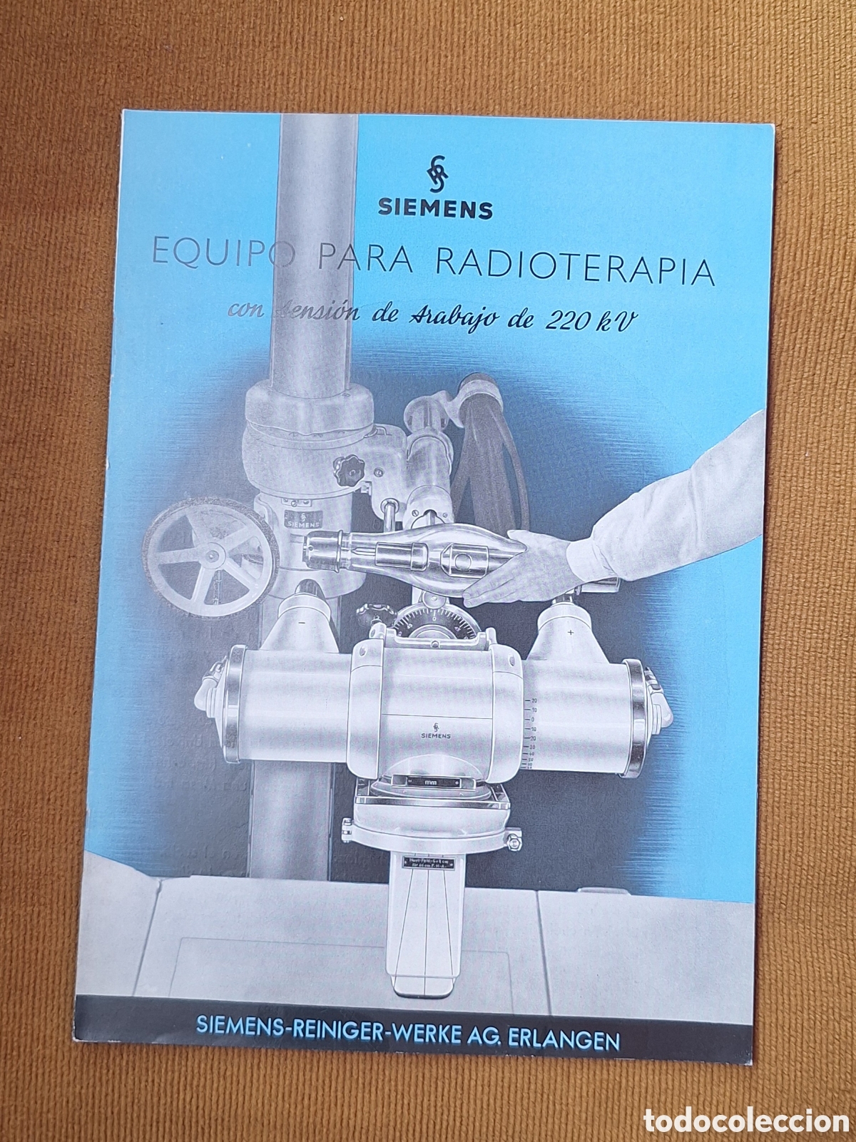 Libros antiguos: Antiguo Cat&aacute;logo Equipo Para Radioterapia Siemens