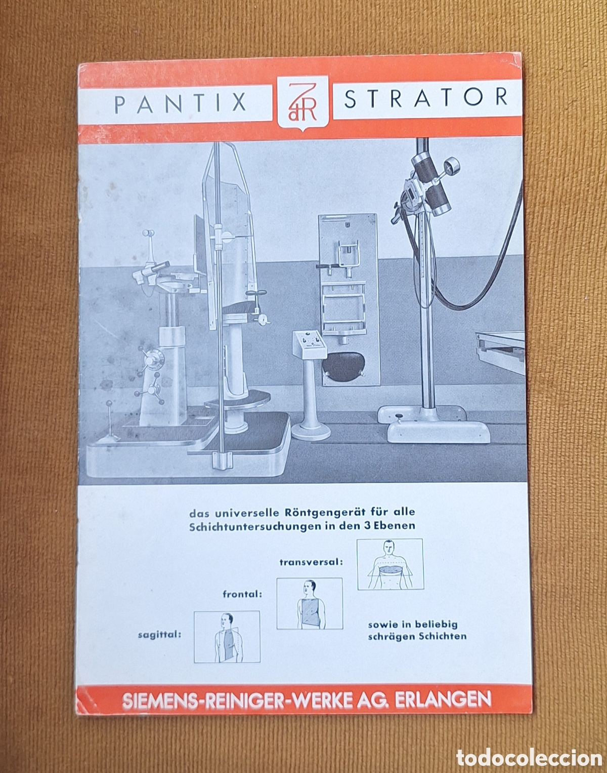 Libros antiguos: Antiguo Cat&aacute;logo Publicidad Pantix Strator Siemens - Aparato Radiograf&iacute;as -