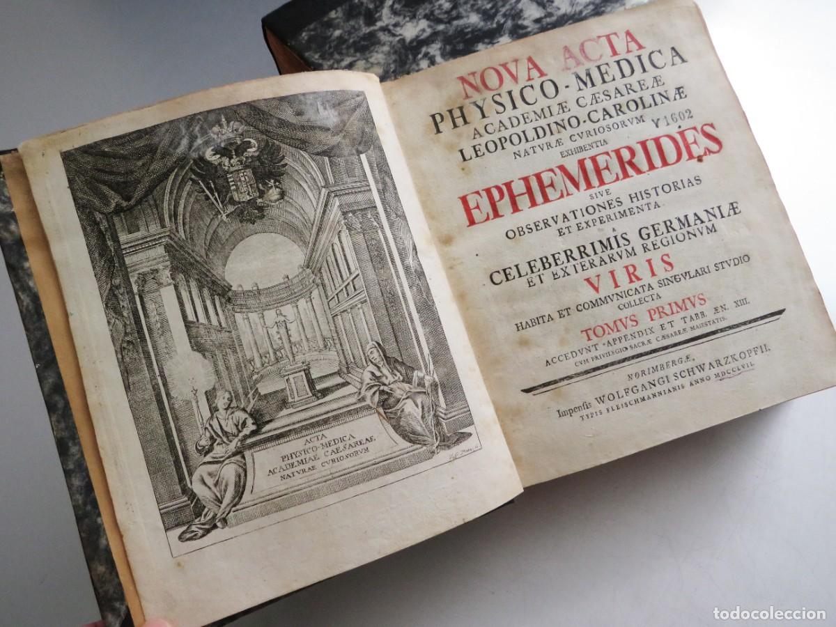 Libros antiguos: NOVA ACTA PHYSICO-MEDICA ACADEMIAE. REVISTA DE BOTANICA ALEMANA. II TOMOS. 1757