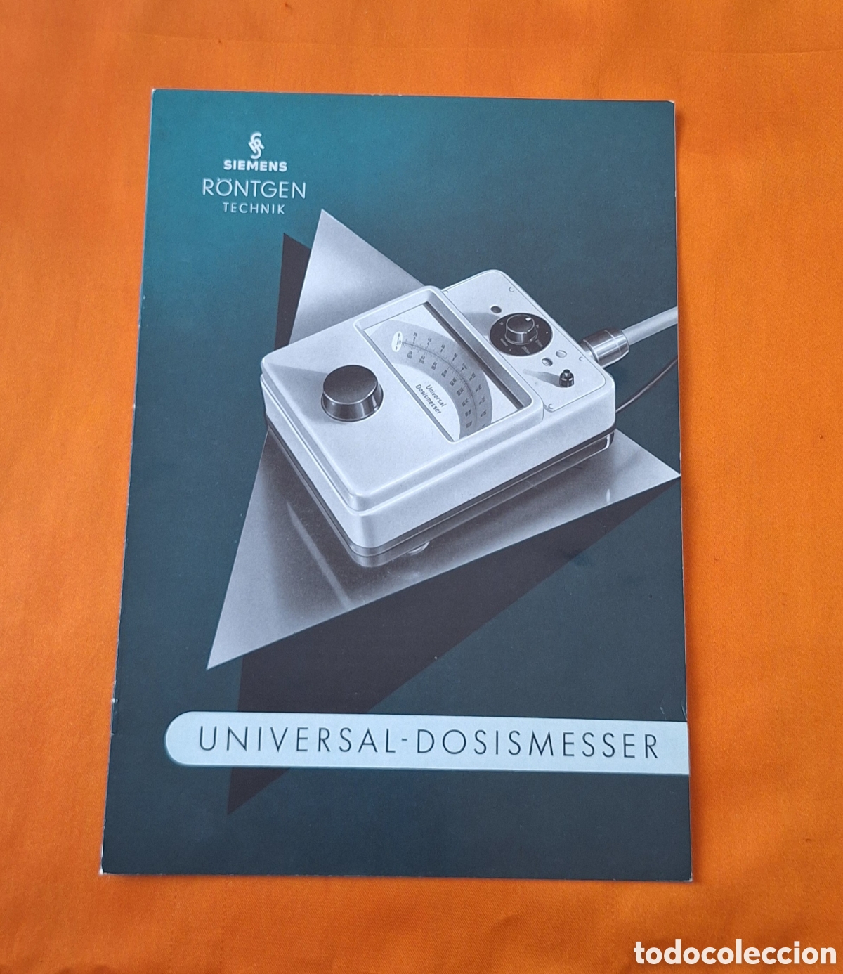 Libros antiguos: Antiguo Cat&aacute;logo Dosimetro Universal Siemens - 10 p&aacute;ginas - Escrito en Alem&aacute;n -