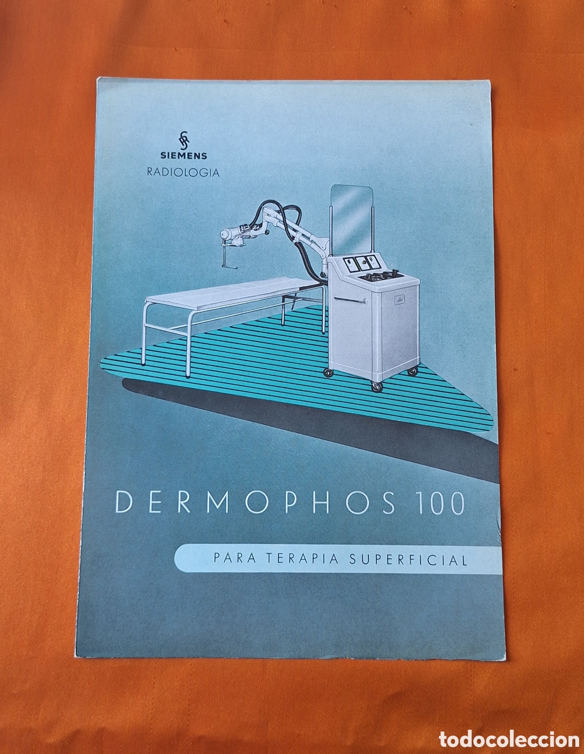 Libros antiguos: Antiguo Cat&aacute;logo Publicidad Dermophos 100 Siemens Para Terapia Superficial