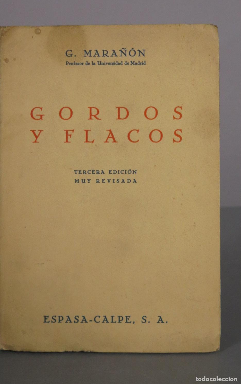 Libros antiguos: Gordos y flacos: cinco ensayos breves sobre el estado actual del problema de la patolog&iacute;a del peso h