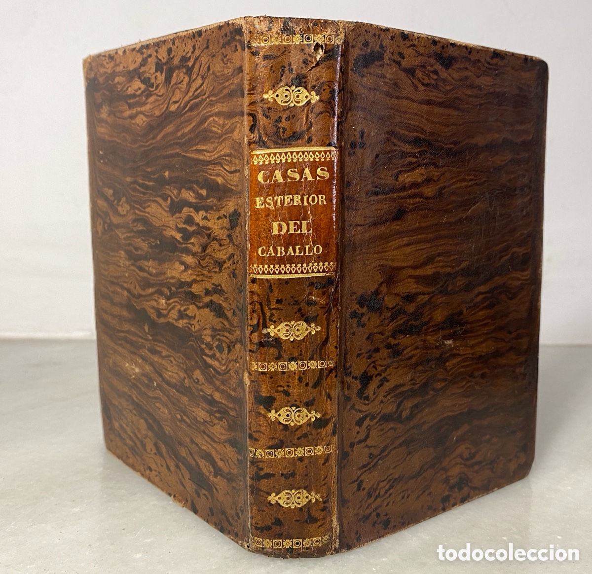 Libros antiguos: CASAS, Nicol&aacute;s. Elementos del esterior del caballo derecho veterinario comercial y medicina. Madrid.