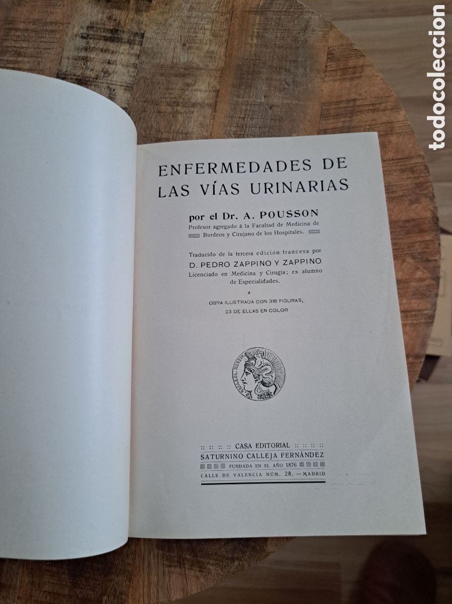 Libros antiguos: Jml Las enfermedades de las v&iacute;as Urinarias. Tapa dura.
