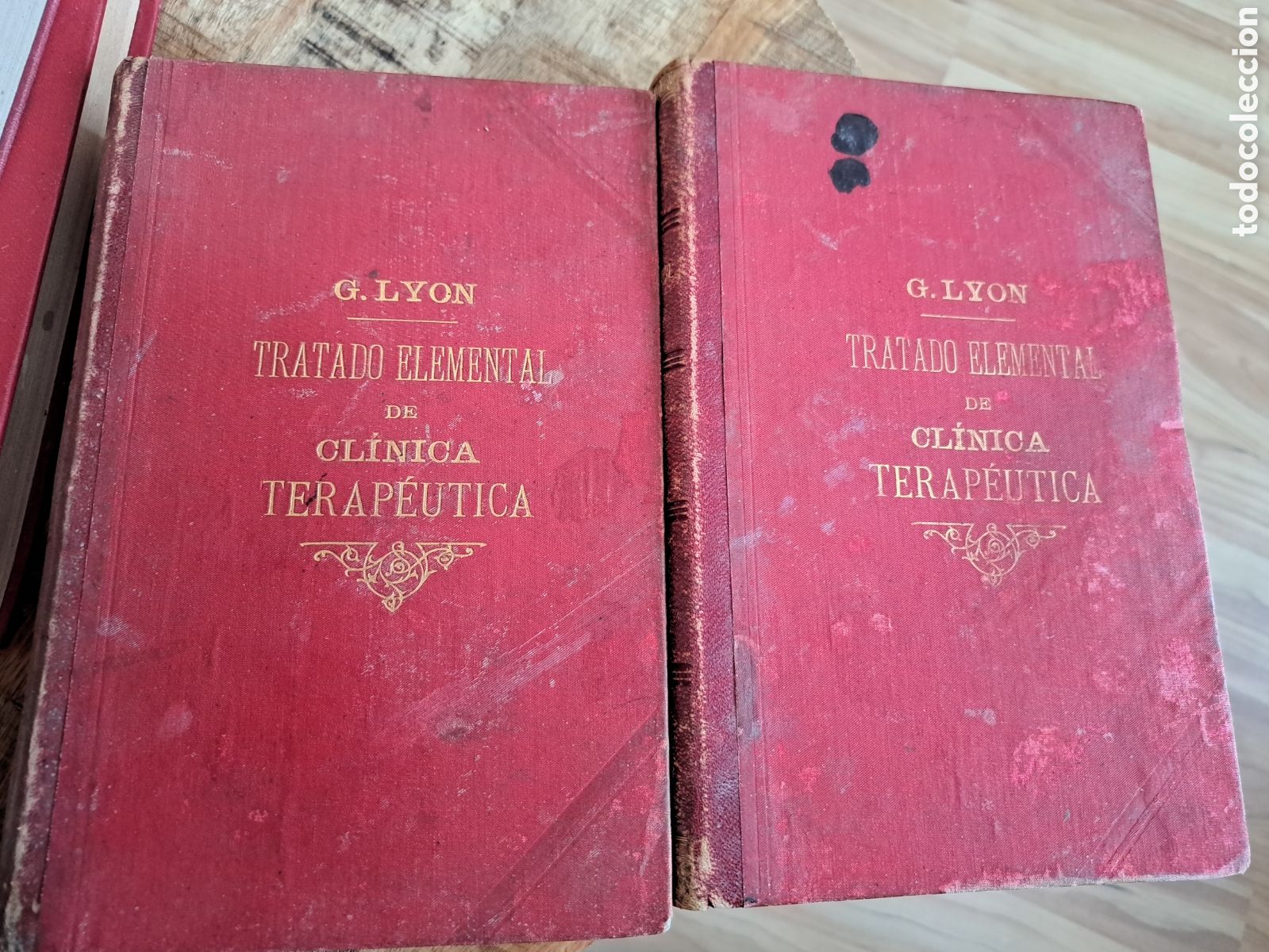 Libros antiguos: Jml Tomos I-II Tratado elemental Cl&iacute;nica terap&eacute;utica. Gaston Lyon
