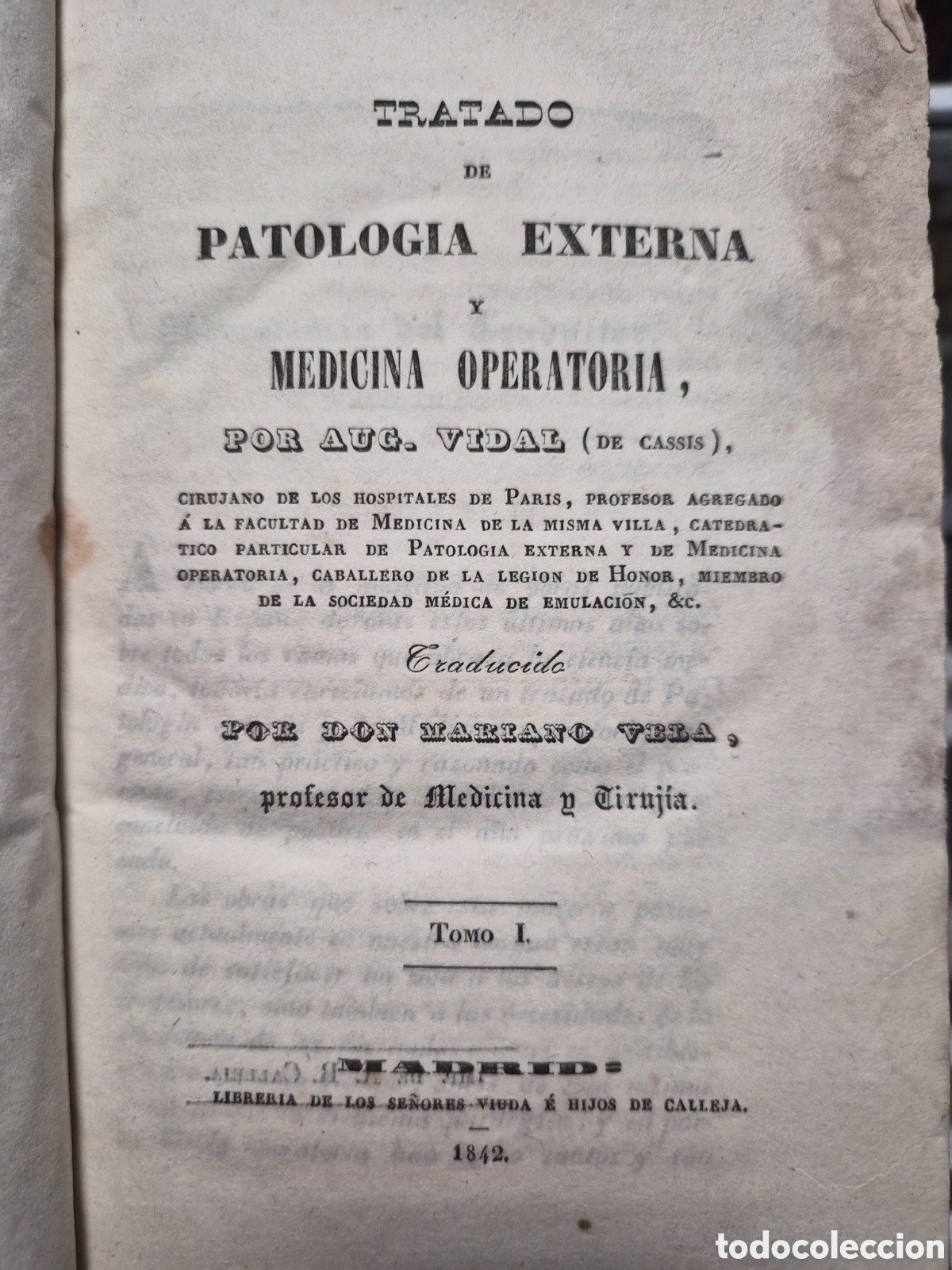 Libros antiguos: Tratado de Patolog&iacute;a Externa y Medicina Operatoria