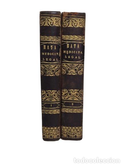 Libros antiguos: Vade-Mecum de Medicina y Cirug&iacute;a Legal - Pedro Mata - 2 Tomos -1844 - Tomo 1&ordm;, 540 P&aacute;ginas