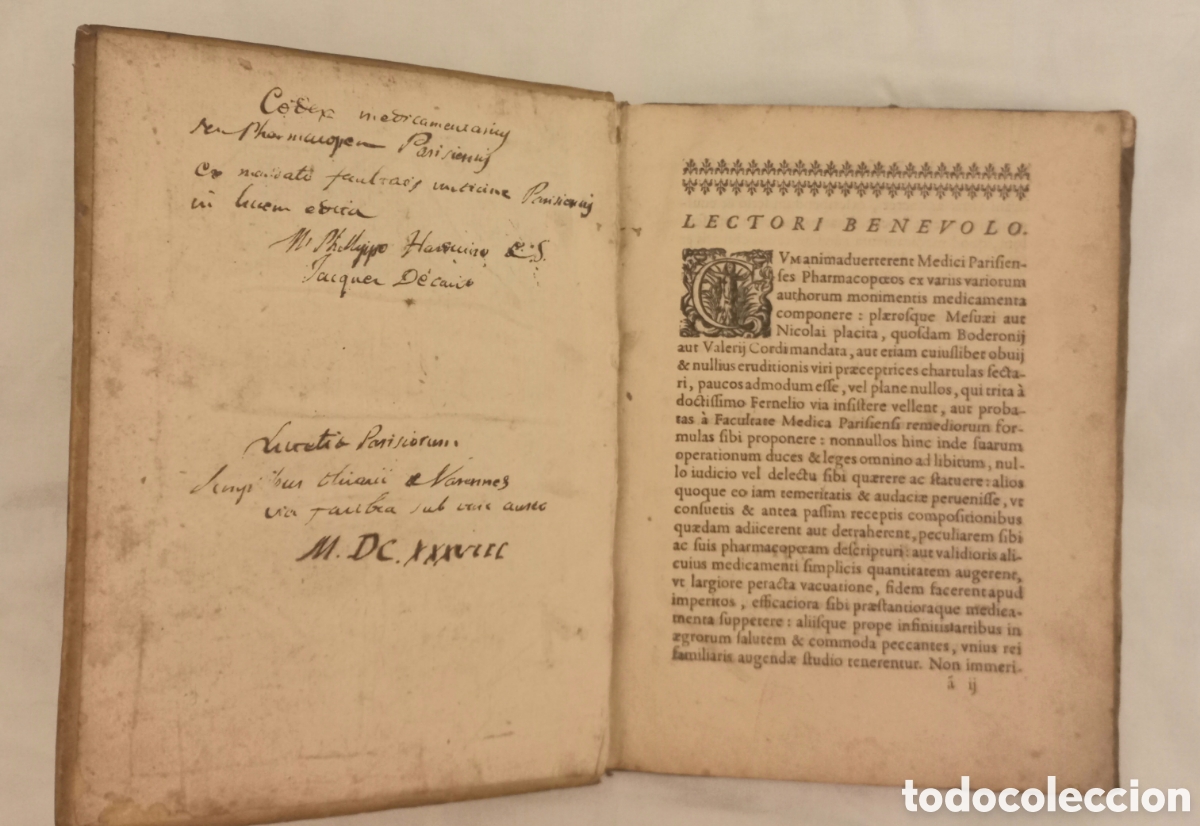 Livros antigos: CODEX MEDICAMENTARIUS PARISIEN 1638. EDICION PRINCIPE