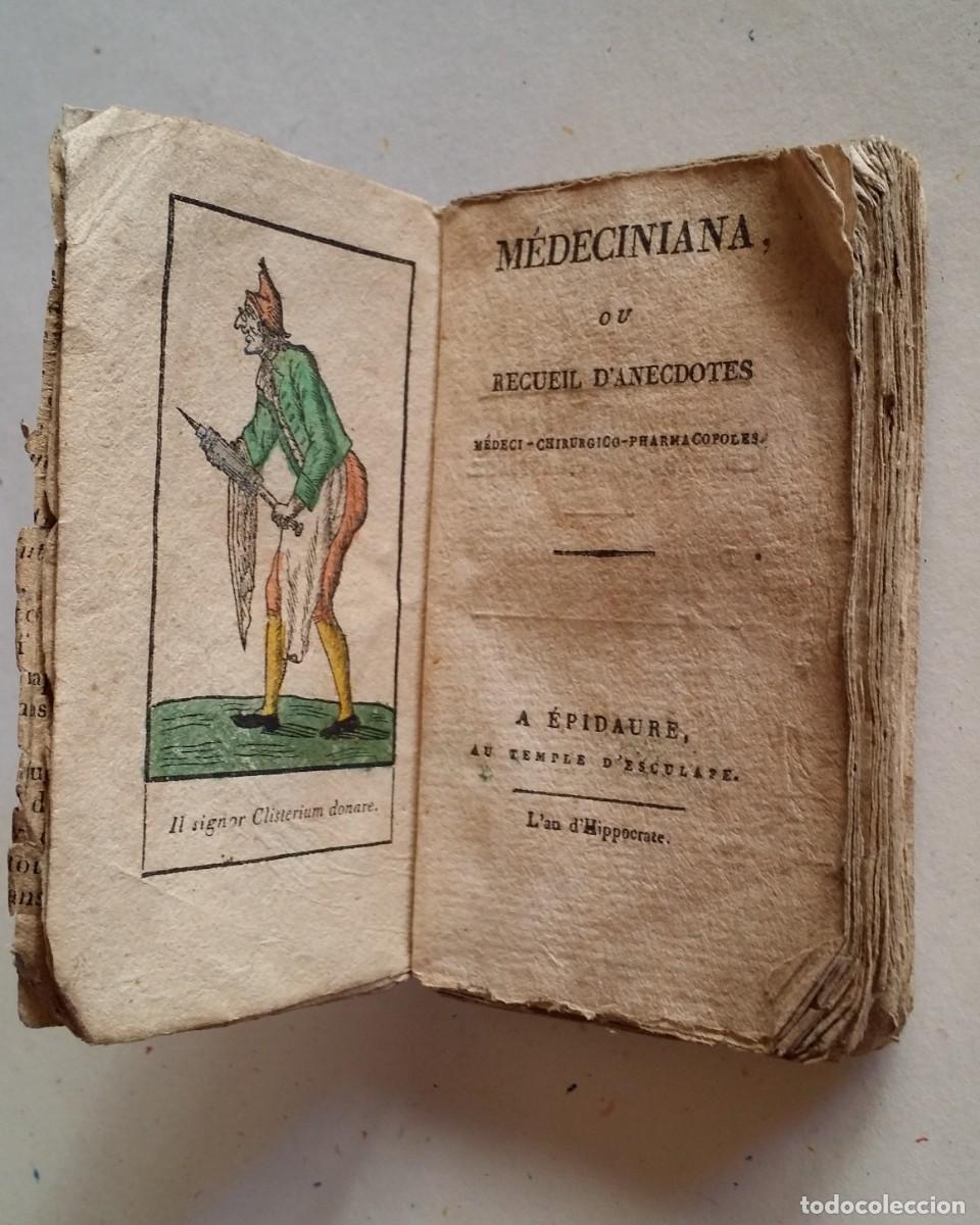 Libros antiguos: RAREZA: Medeciniana, colecci&oacute;n de an&eacute;cdotas m&eacute;dicas, 1811