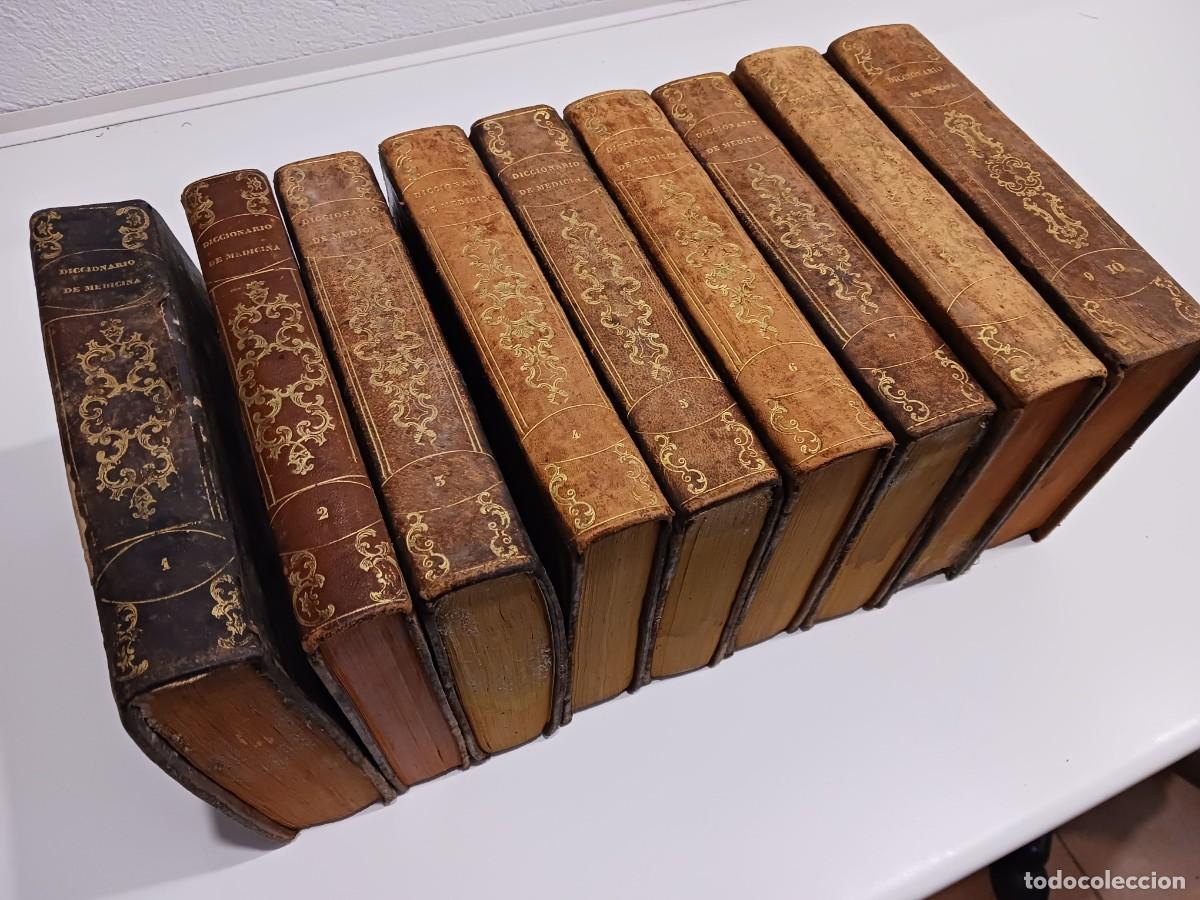 Libros antiguos: DICCIONARIO DE LOS DICCIONARIOS DE MEDICINA (1842-1846) - OBRA COMPLETA