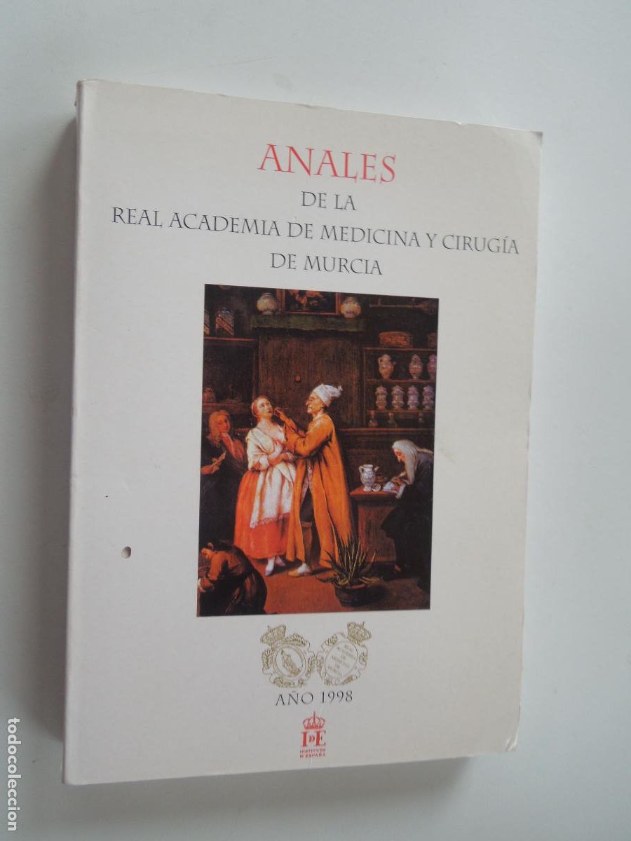 Livros antigos: ANALES DE LA REAL ACADEMIA DE MEDICINA Y CIRUGIA DE MURCIA - A&Ntilde;O 1998 -