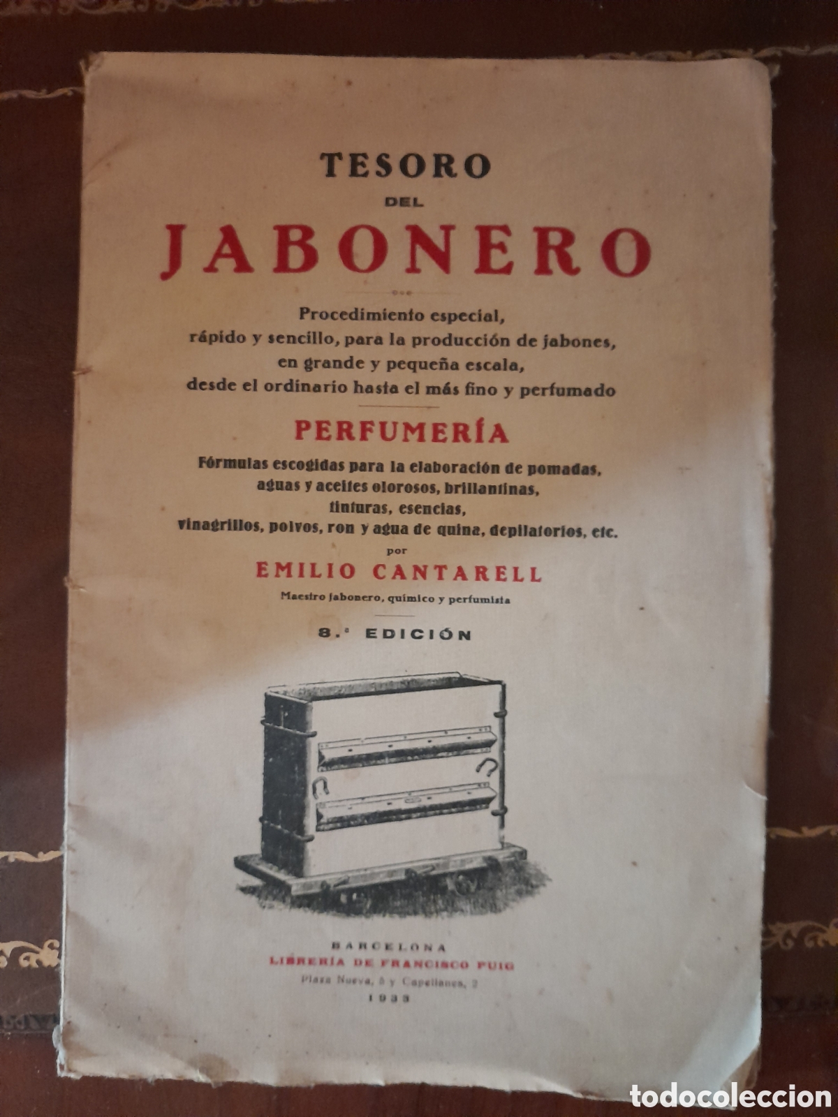 Libros antiguos: Tesoro del jabonera 1933