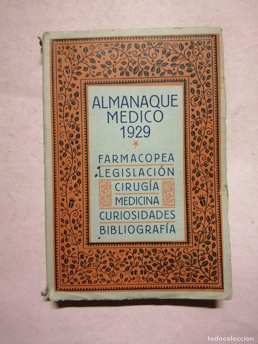 Libros antiguos: ALMANAQUE MEDICO 1929