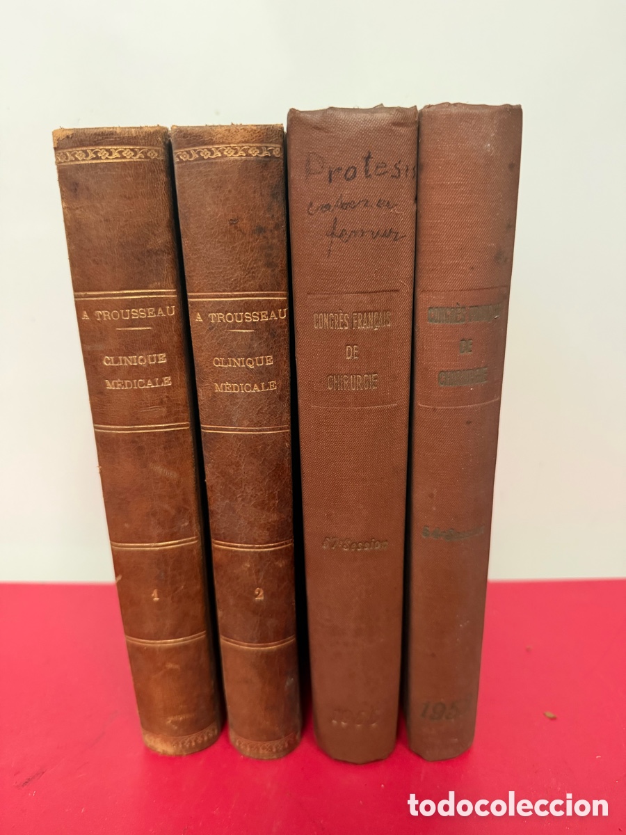 Libros antiguos: Lote de 4 libros m&eacute;dicos antiguos franceses (1913-