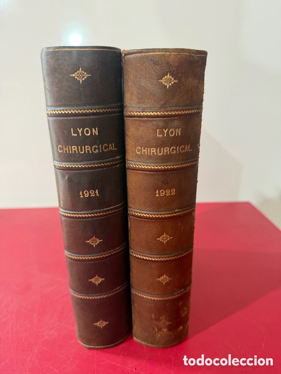 Libros antiguos: Lyon Chirurgical 1922 y 1923 - 2 tomos originales