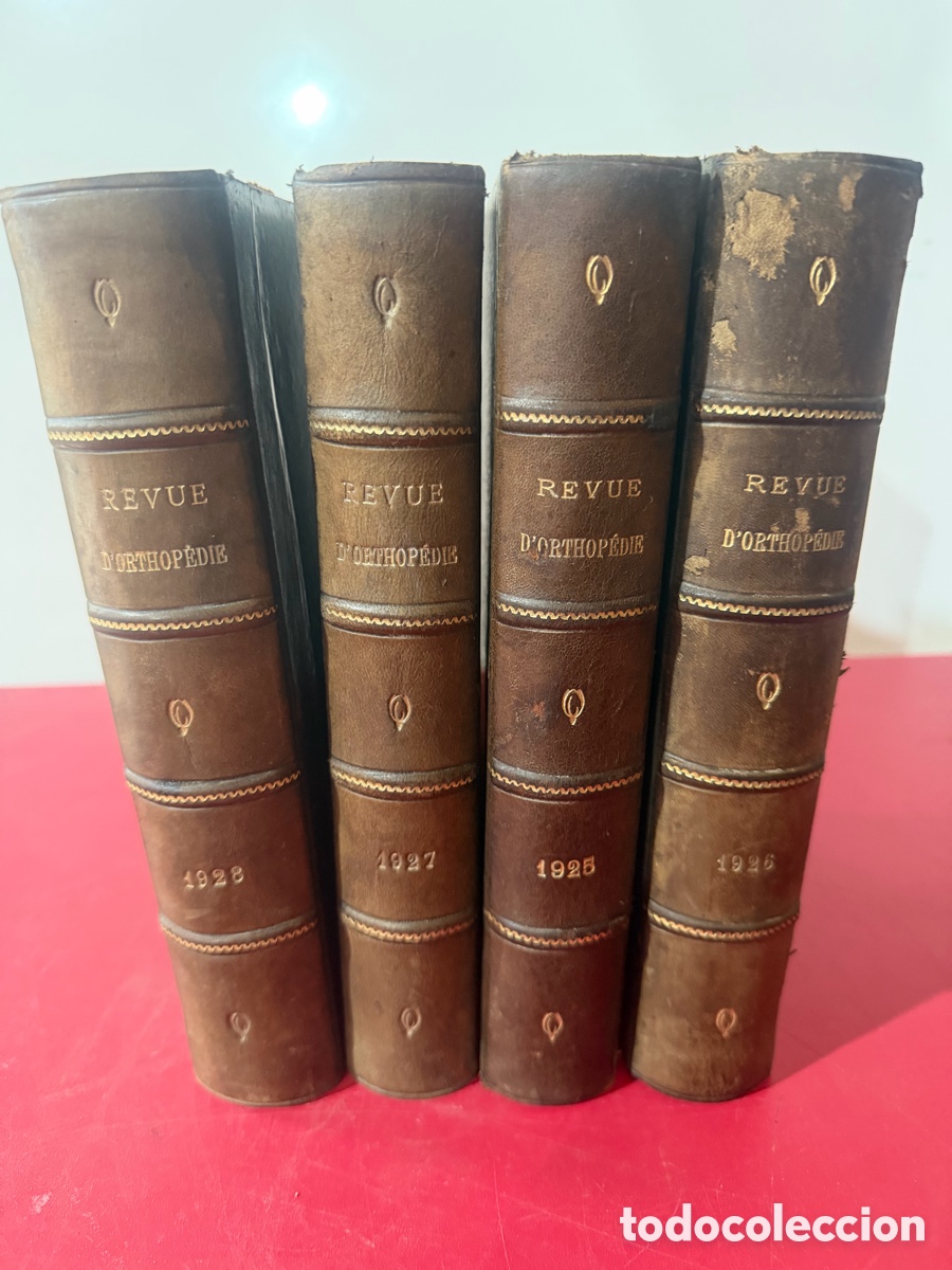 Libros antiguos: Colecci&oacute;n Revue d'Orthop&eacute;die 1920-1928 | 4 tomos e