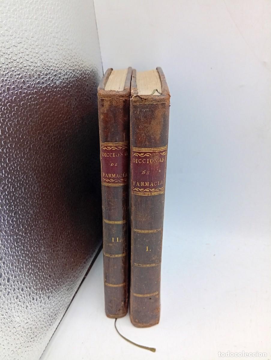 Libros antiguos: DICCIONARIO ELEMENTAL DE FARMACIA O APLICACIONES DE LOS FUNDAMENTOS DE CHIMICA MODERNA. 2 TOMOS.1798