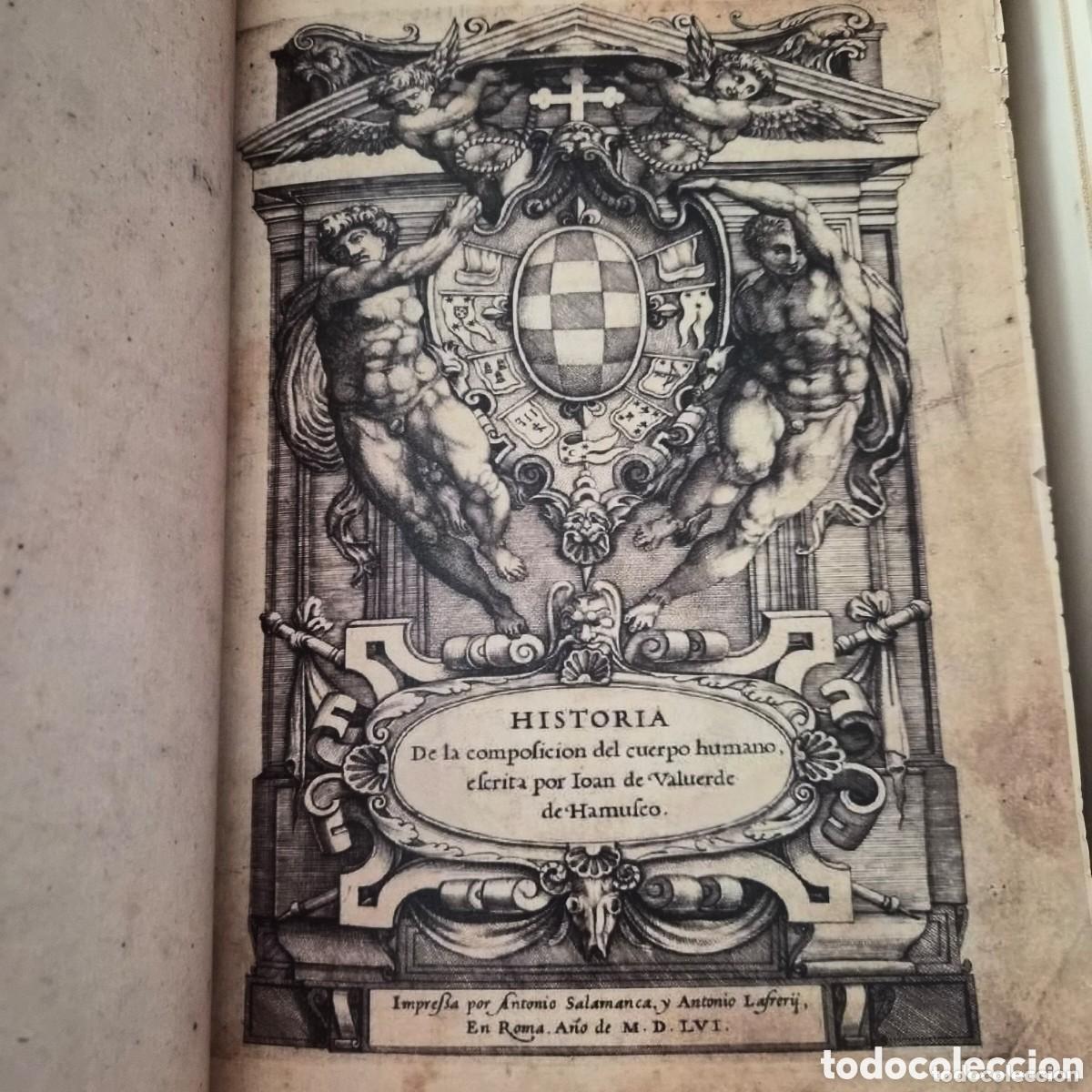 Libros antiguos: &rdquo;Historia de la composici&oacute;n del cuerpo humano&rdquo;
