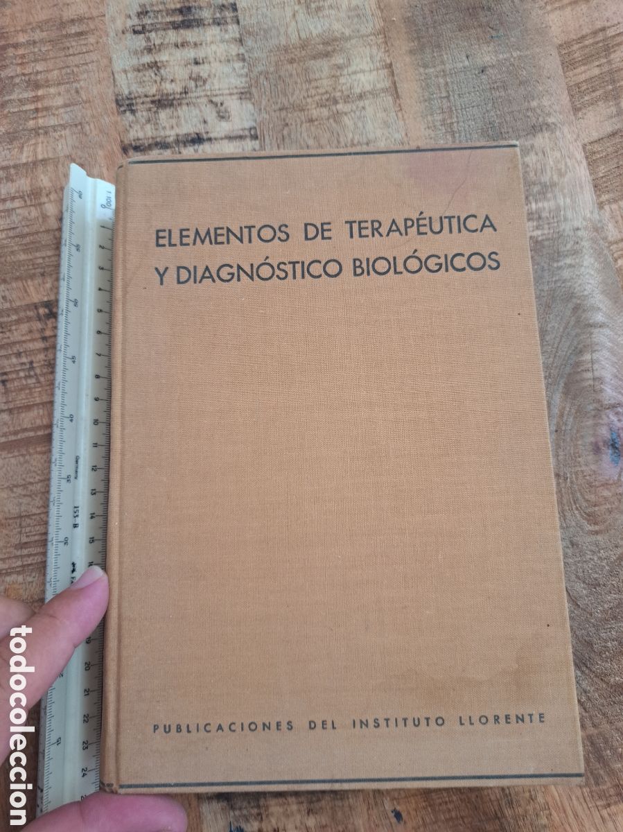 Libros antiguos: JML Elementos de terapeutica y diagnostico biologicos, instituto llorente 1935, doctor J. MEGIAS