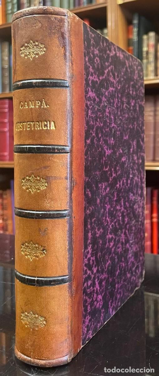 Libros antiguos: Tratado Completo de Obstetricia. F. de P. Campa