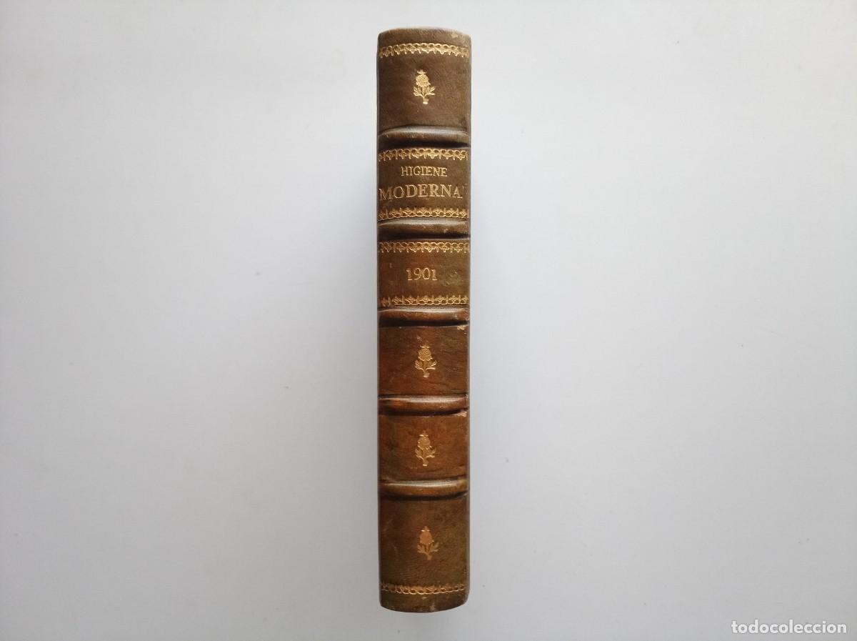 Libros antiguos: HIGIENE MODERNA. REVISTA CIENTIFICO POPULAR. TOMO 1. A&Ntilde;O 1901. COLECCI&Oacute;N COMPLETA. FOLIO MENOR.