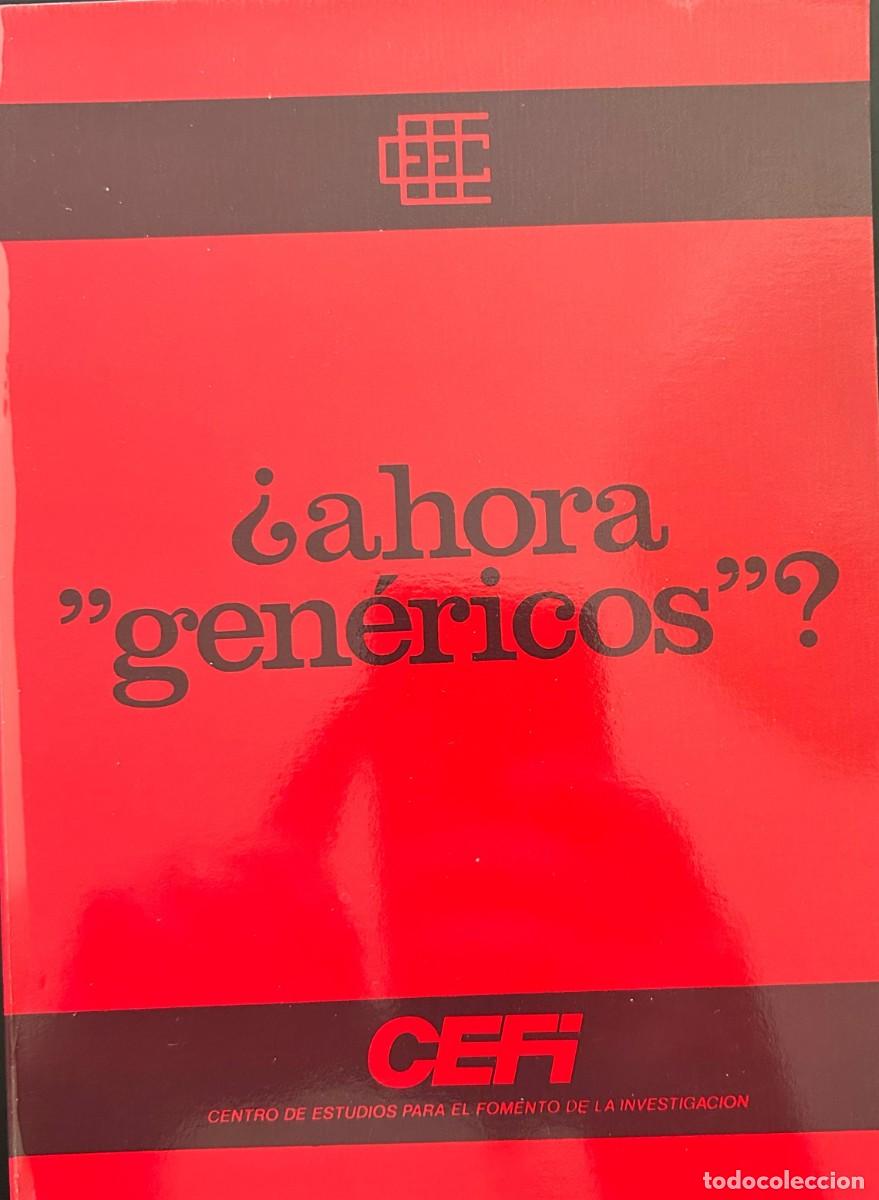 Libros antiguos: Gen&eacute;ricos farmac&eacute;uticos