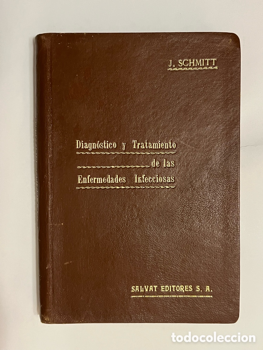 Libros antiguos: DIAGN&Oacute;STICO Y TRATAMIENTO DE LAS ENFERMEDADES INFECCIOSAS, por el Dr. J, Schmitt