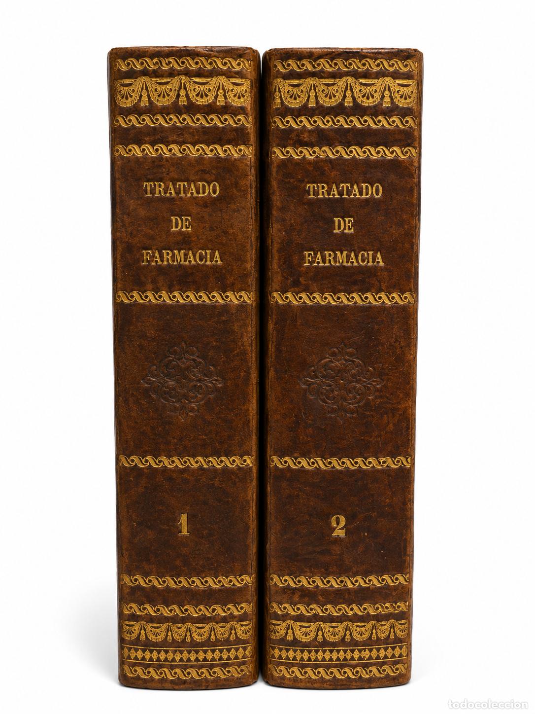 Libros antiguos: Nuevo Tratado de Farmacia Te&oacute;rica y Pr&aacute;ctica por E. Soubeiran II tomos Jos&eacute; Oriol Vocabulario