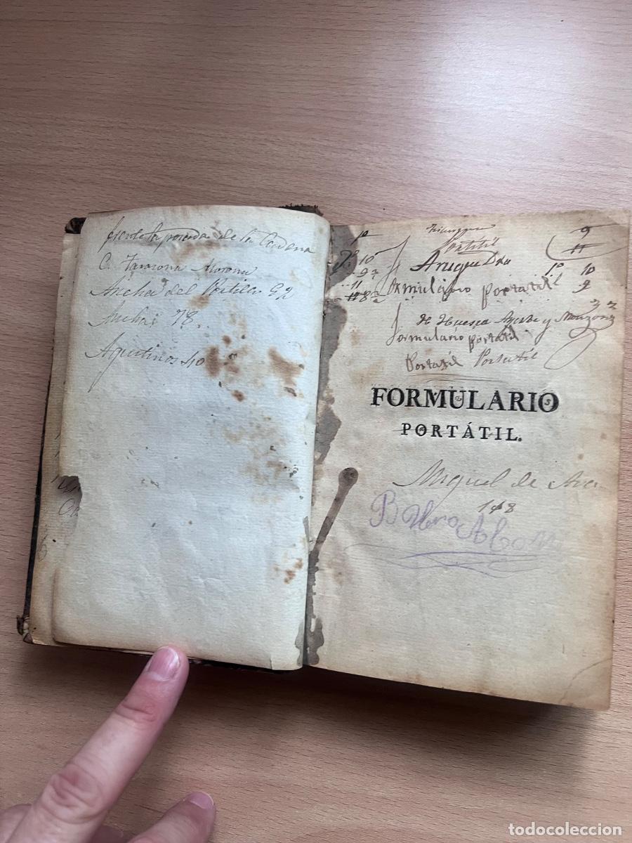 Libros antiguos: FARMACIA 1826 Formulario Port&aacute;til M.A Richard Lugo