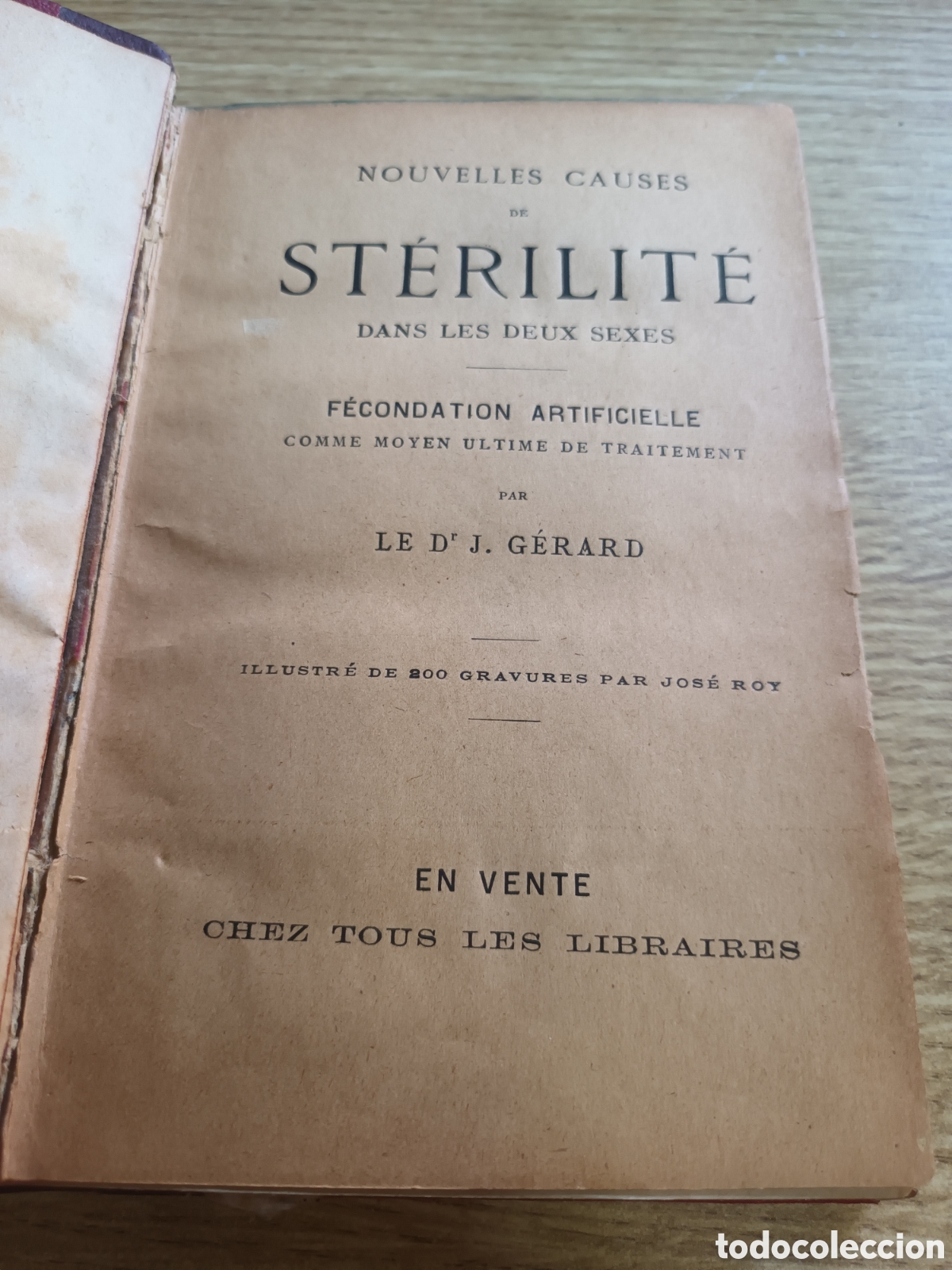 Libros antiguos: LIBRO ANTIGUO FINALES DEL SIGLO XIX 1888 DIVERSAS CAUSAS DE LA ESTERILIDAD Y FECUNDACI&Oacute;N ARTIFICIAL