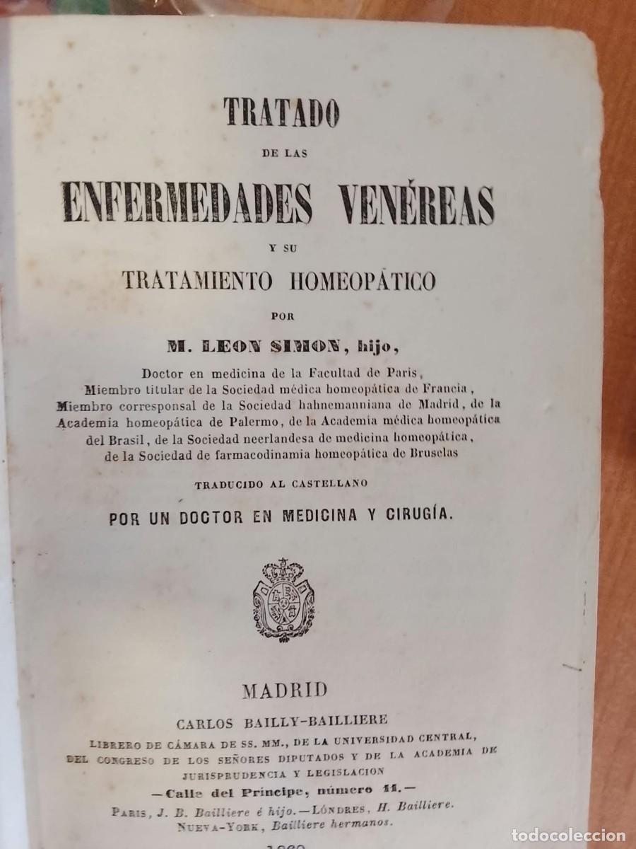 Libros antiguos: TRATADO DE ENFERMEDADES VENEREAS -1860