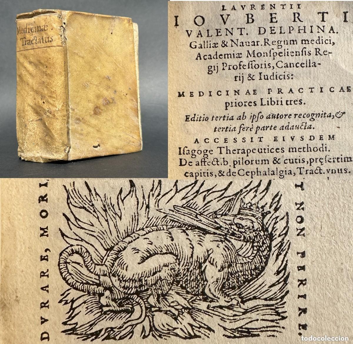 Livros antigos: a&ntilde;o 1578 - Medicinae Practicae - Medicina - Introducci&oacute;n al m&eacute;todo terap&eacute;utico -