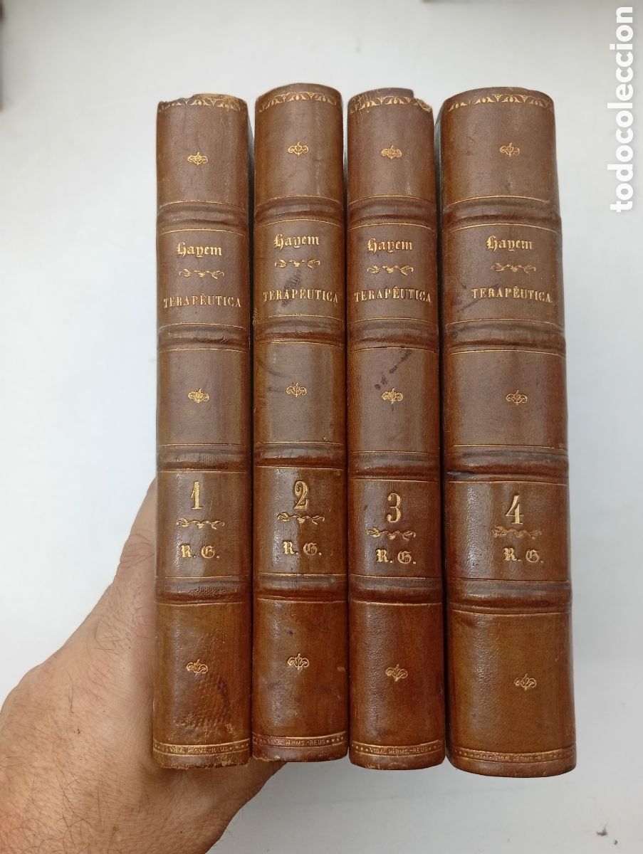 Libros antiguos: Lecciones de terap&egrave;utica Las grandes medicaciones 1894