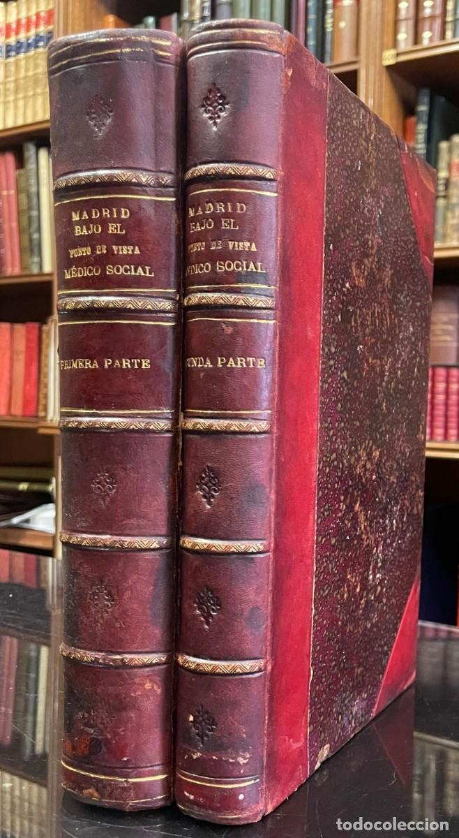 Libros antiguos: Madrid bajo el Punto de Vista M&eacute;dico-Social. Dr. Ph. Hauser