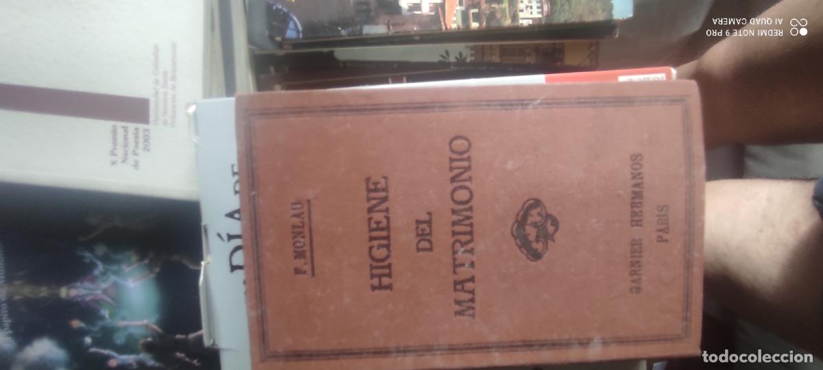 Libros antiguos: Higiene del matrimonio o el libro de los casados. Monlau, Pedro Felipe. Ed. Garnier Hermanos.
