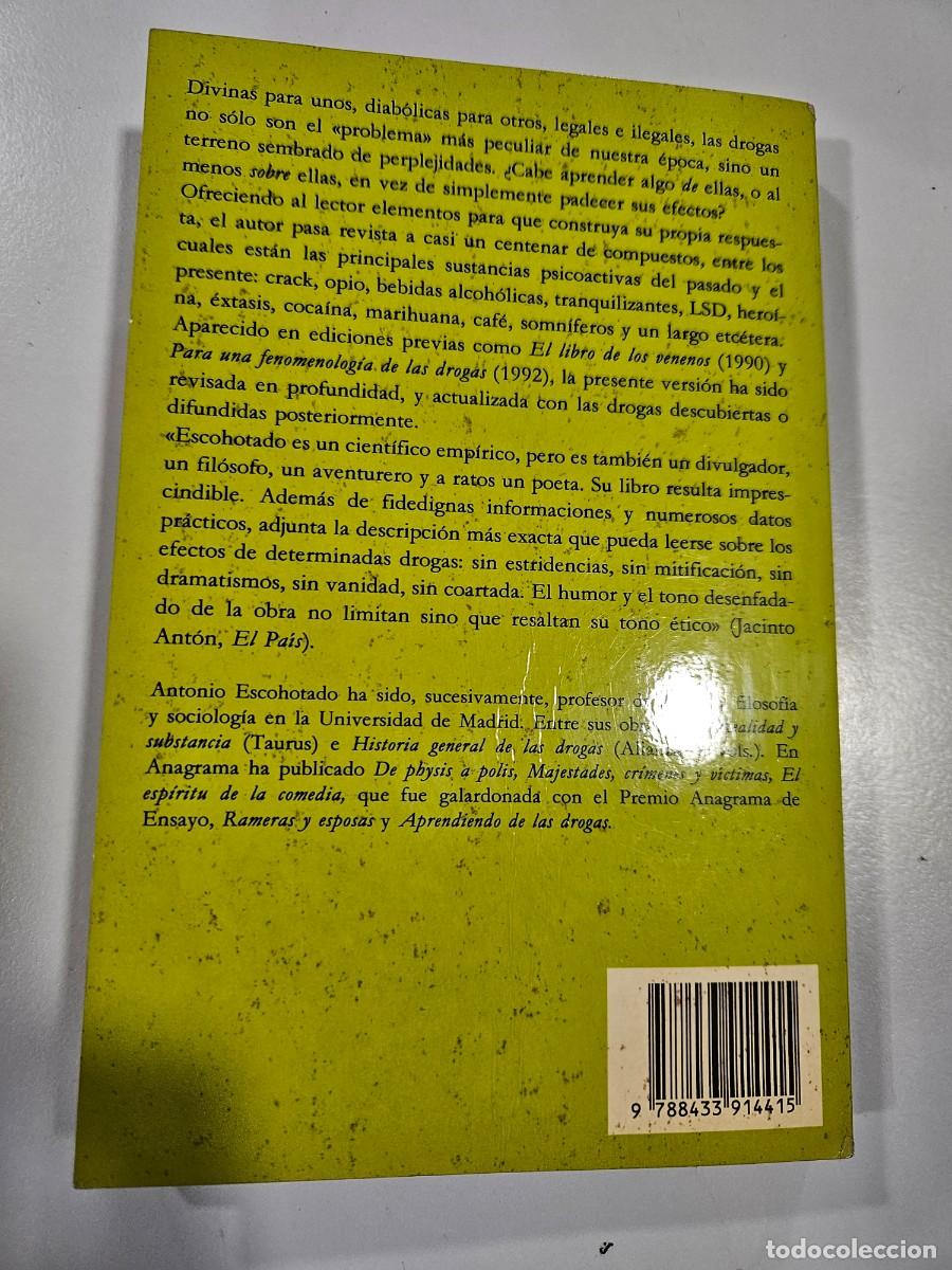 Libros antiguos: APRENDIENDO DE LAS DROGAS. USOS Y ABUSOS - Foto 4
