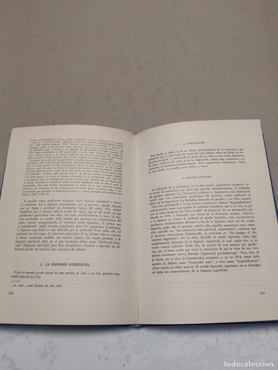 Libros antiguos: TRATADO DE HIPNOSIS. INTRODUCCION A LA SOFROLOGIA - Foto 3