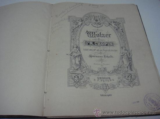 Libros antiguos: WALZER. Fr. Chopin - Foto 1