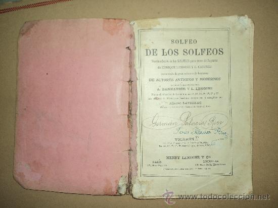 Libros antiguos: Solfeo de los Solfeos - Foto 1