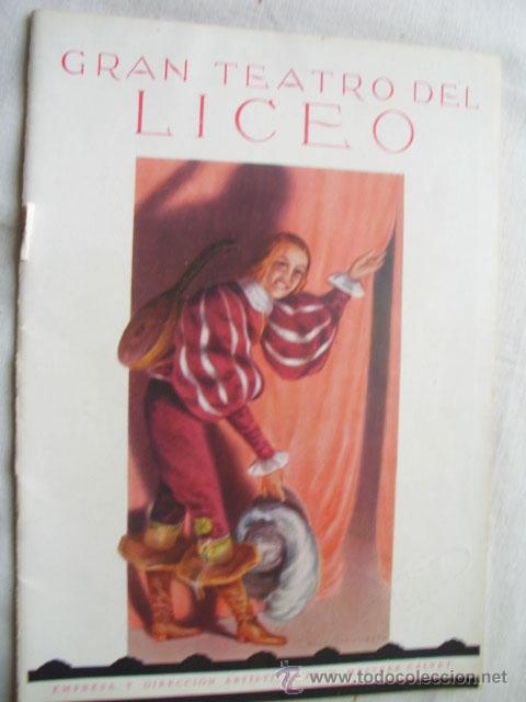 Libros antiguos: GRAN TEATRO DEL LICEO. Programa 1934-35 - Foto 1