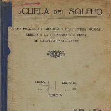 Libros antiguos: ESCUELA DE SOLFEO (MUSICAL EMPORIUM. LIBRO I )
