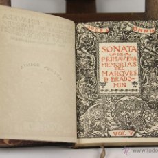 Libros antiguos: LP-151 - SONATAS. TOMO I Y II. (VER DESCRIP). RAMÓN DEL VALLE-INCLAN. EDIT. RUA. 1942.