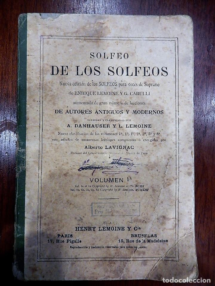 Libros antiguos: SOLFEO DE LOS SOLFEOS, 1913 (leer condiciones de venta). - Foto 1