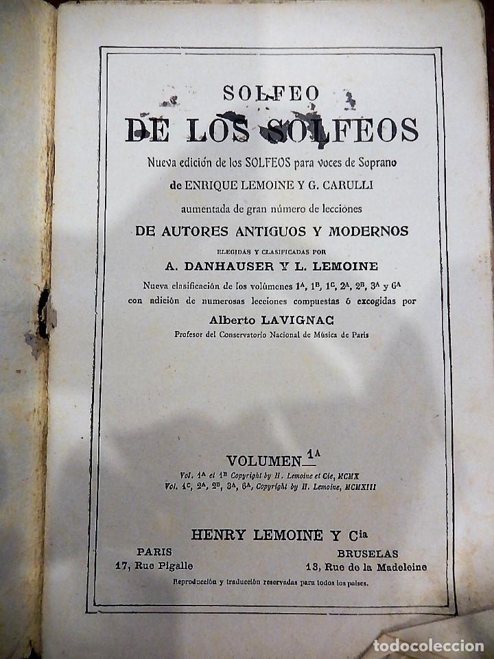 Libros antiguos: SOLFEO DE LOS SOLFEOS, 1913 (leer condiciones de venta). - Foto 2