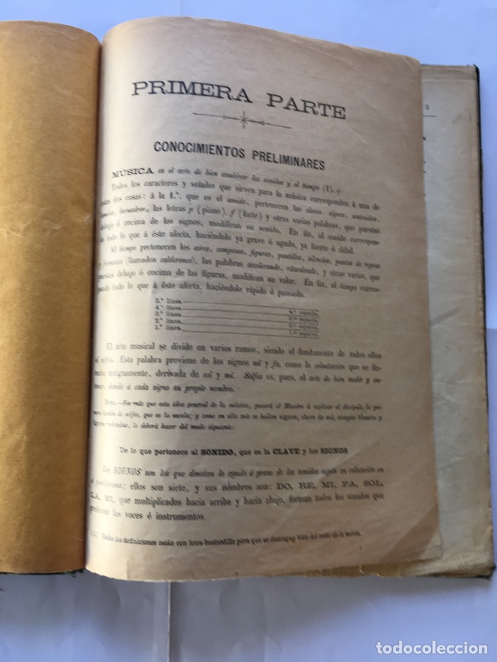 Libros antiguos: Libro. M&eacute;todo de Solfeo &rdquo; Eslava &rdquo; - Foto 2