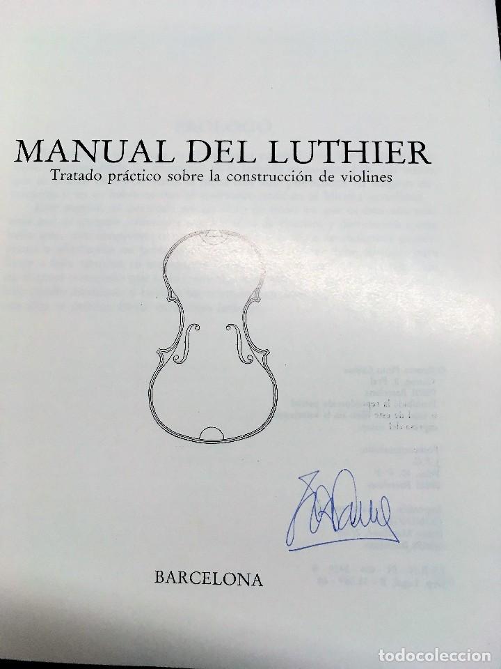 Libros antiguos: Manual del LUTHIER -Ramon Pinto 1989 - Foto 4