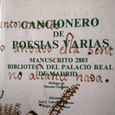 Libros antiguos: CANCIONERO DE POESÍAS VARIAS . Lote 144230782