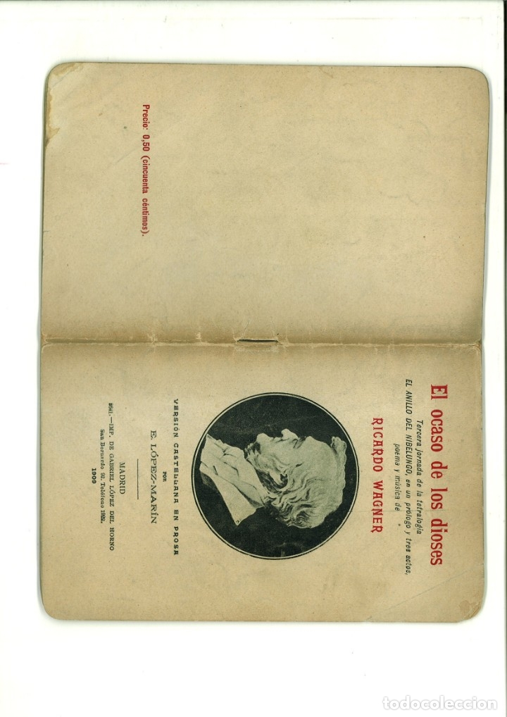 Libros antiguos: EL OCASO DE LOS DIOSES. Ricardo Wagner - Foto 5